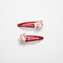 Christmas Hair clips - Llamas