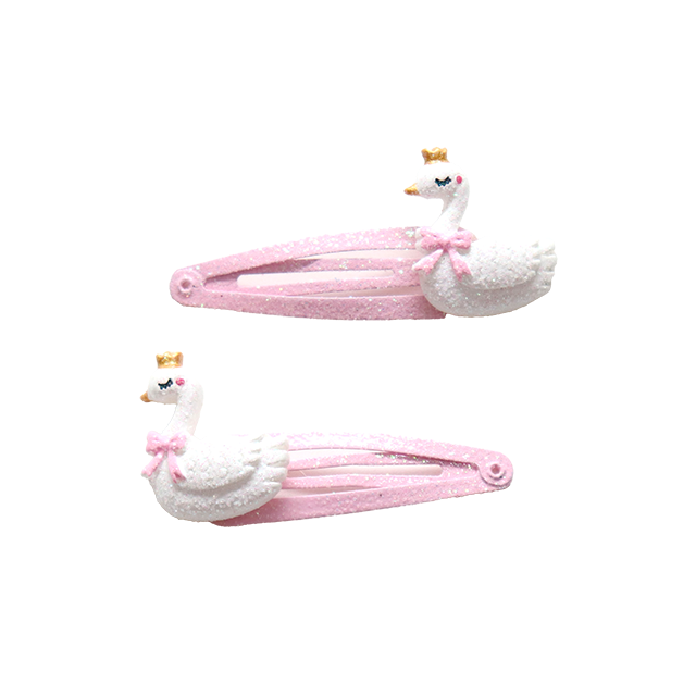 barrettes Queens - blanc