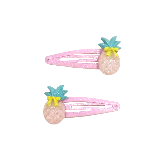 Barrettes - Romantic Pineapples