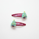 Barrettes de Noel - Sapins de Noel