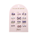 Boucles d'oreilles - Un an de poésie parme (version française)