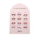 Boucles d'oreilles - Un an de poésie rose (version française)