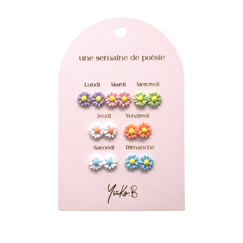 Earrings – A Week of Poetry – Flowers (french version)