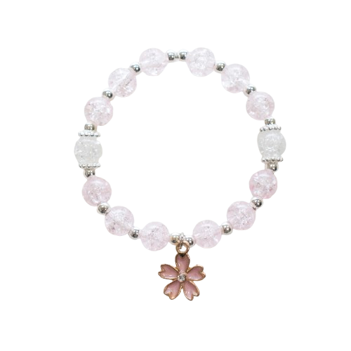 [YB-500-087] Pink Peony Bracelet