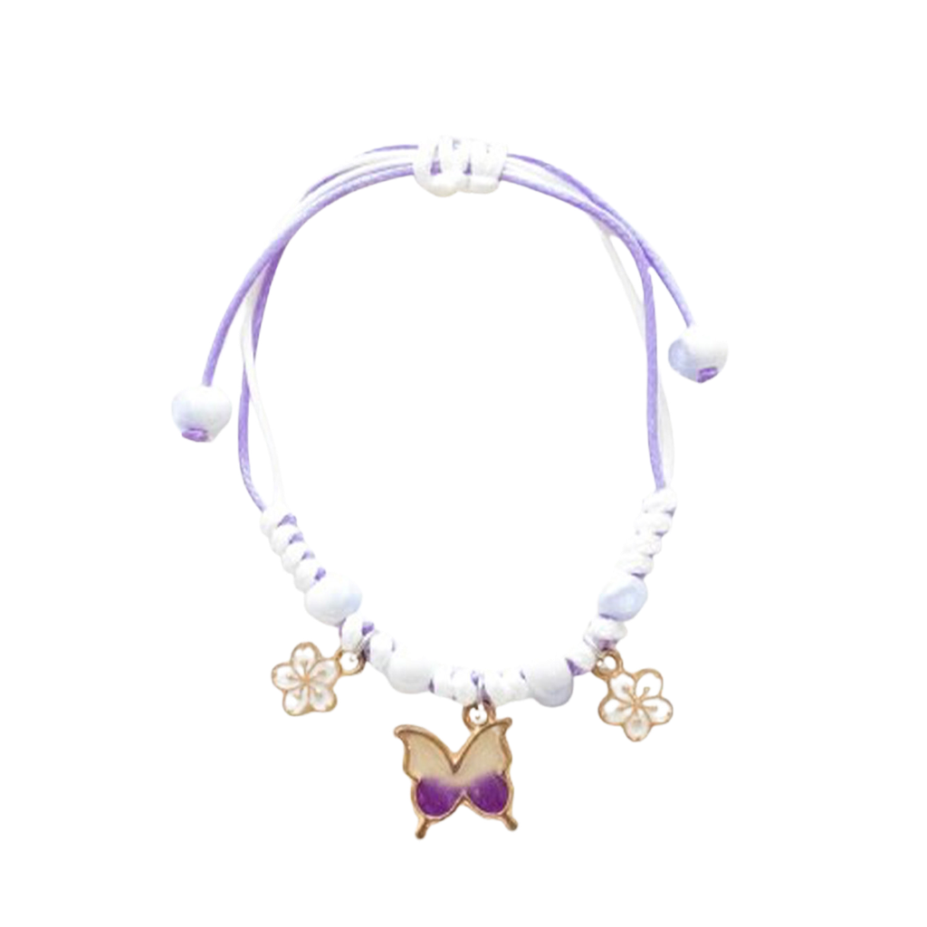 [YB-500-177] Butterfly Cord bracelet - parma
