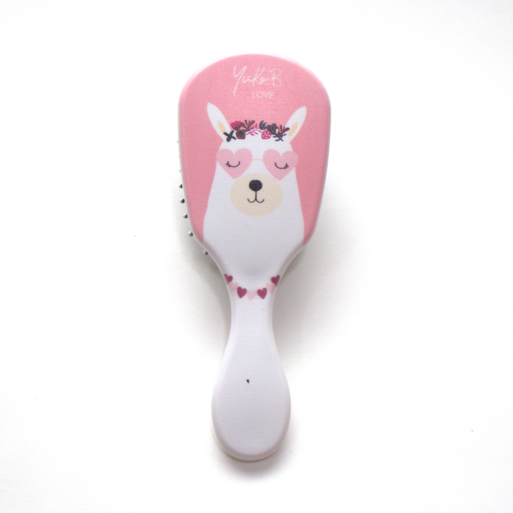[YB-500-268] Brosse à cheveux Lama rose - Yuko Love