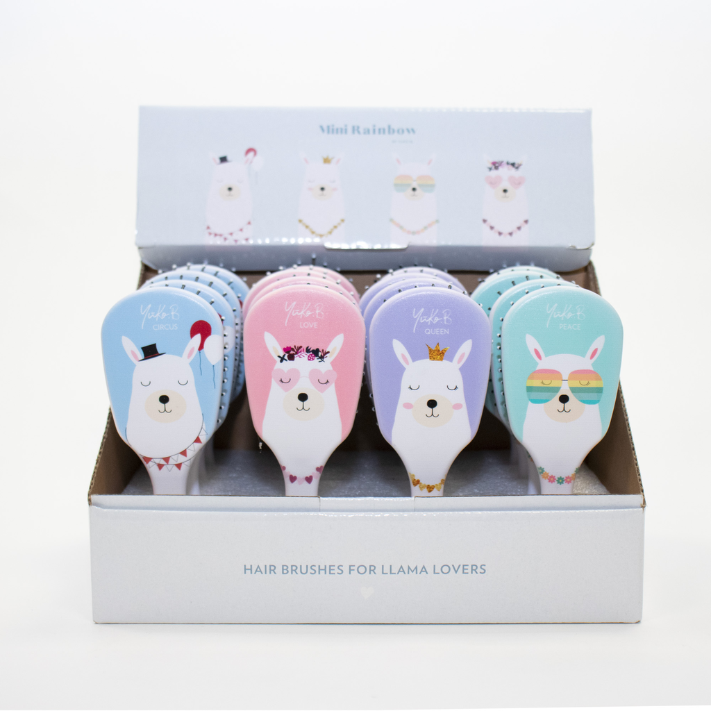 [YB-500-119] Brosse Lama - Llama Hair Brush