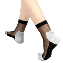 Be a Cat Back Socks - Black