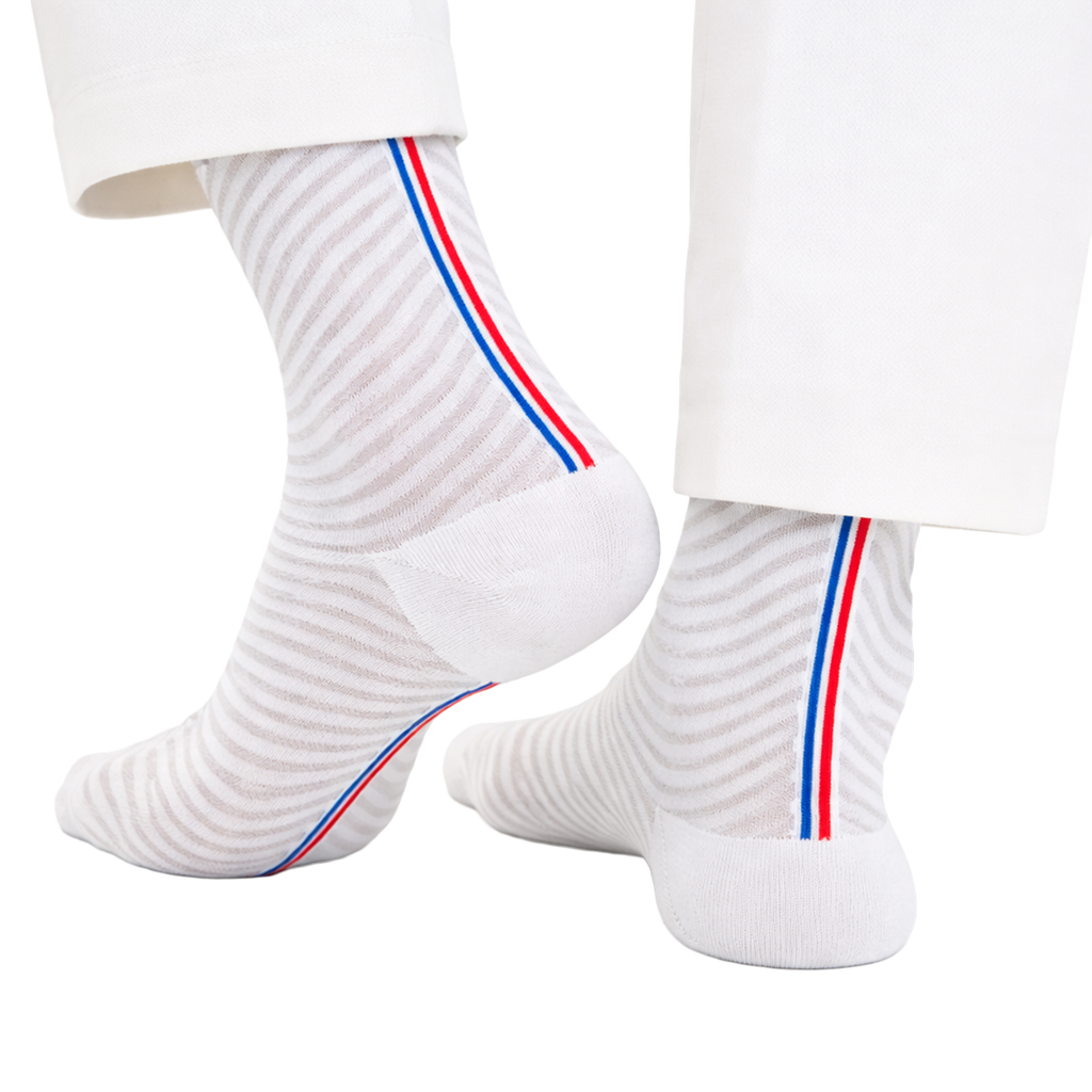[YB-400-057] Be Trendy Socks  - White