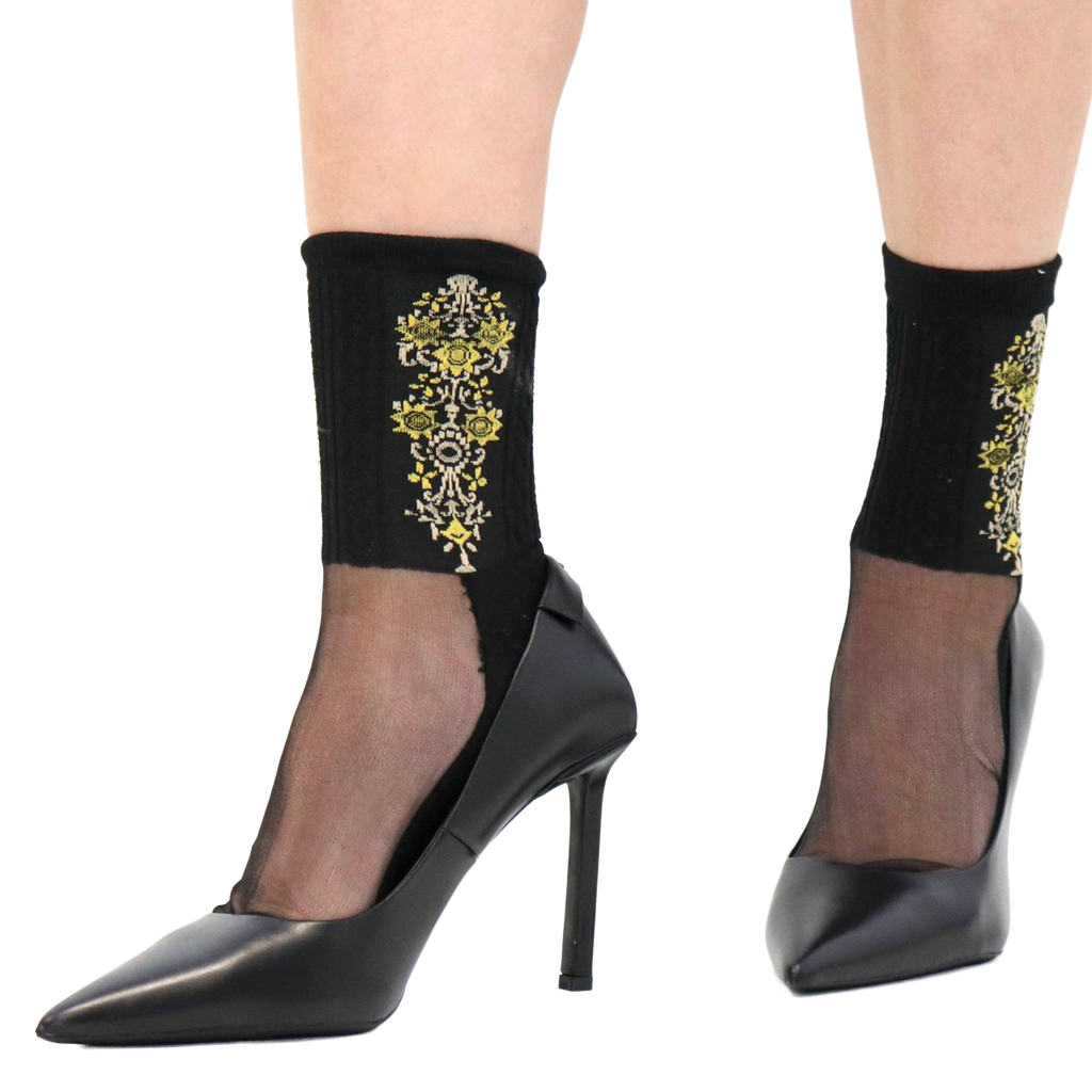 Chaussettes - Katarina - Noir & Or