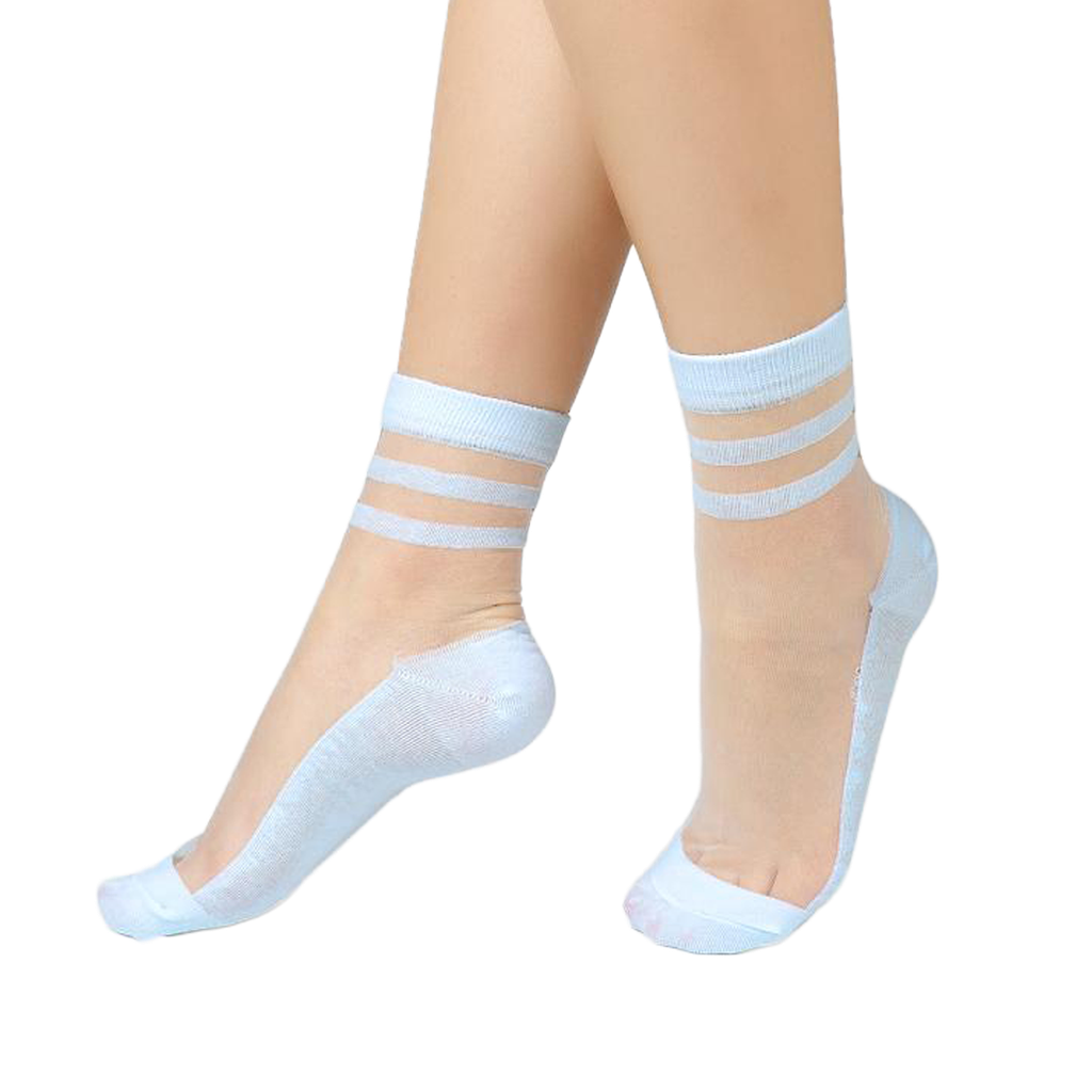 [YB-400-099] Socks - Nina - Ocean