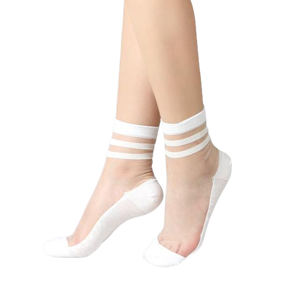[YB-400-101] Socks - Nina - White