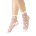 Chaussettes Tina - Blanc & Rose