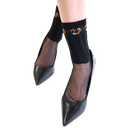 Tonia Socks - Black & Orange