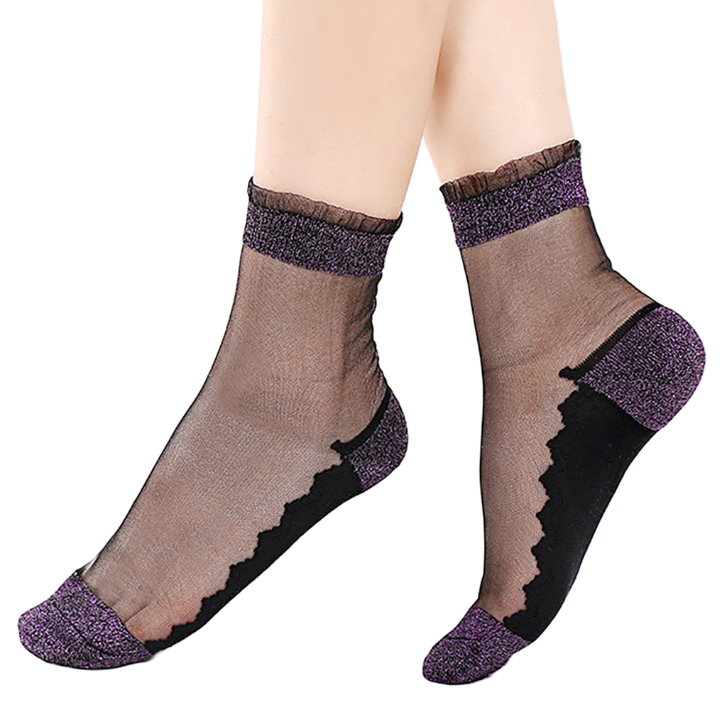 Chaussettes Shine  - Violet