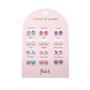 Boucles d'oreilles - Un an de Poésie Pastel (version anglaise)