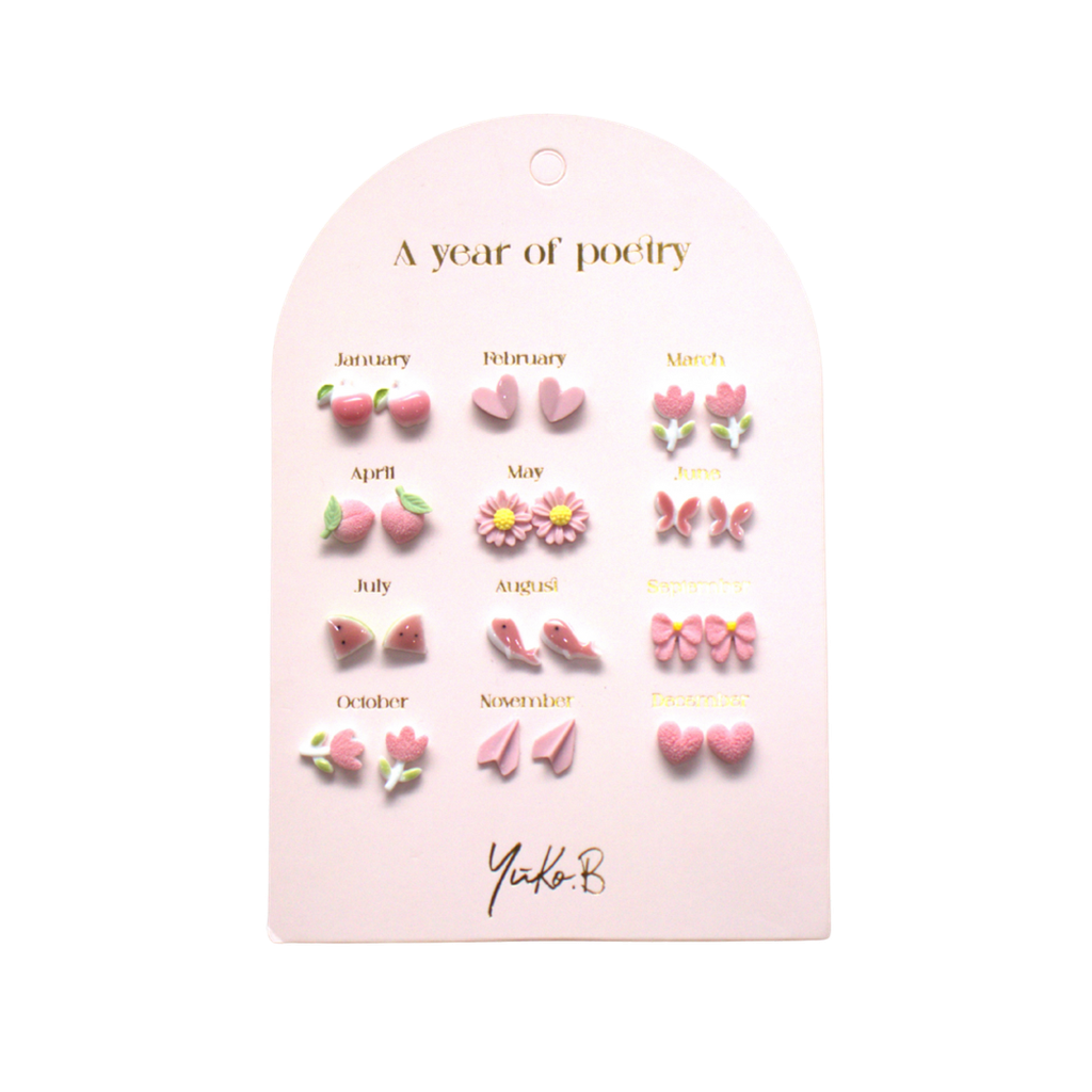 Earrings – A Year of Pink Poetry (English version)