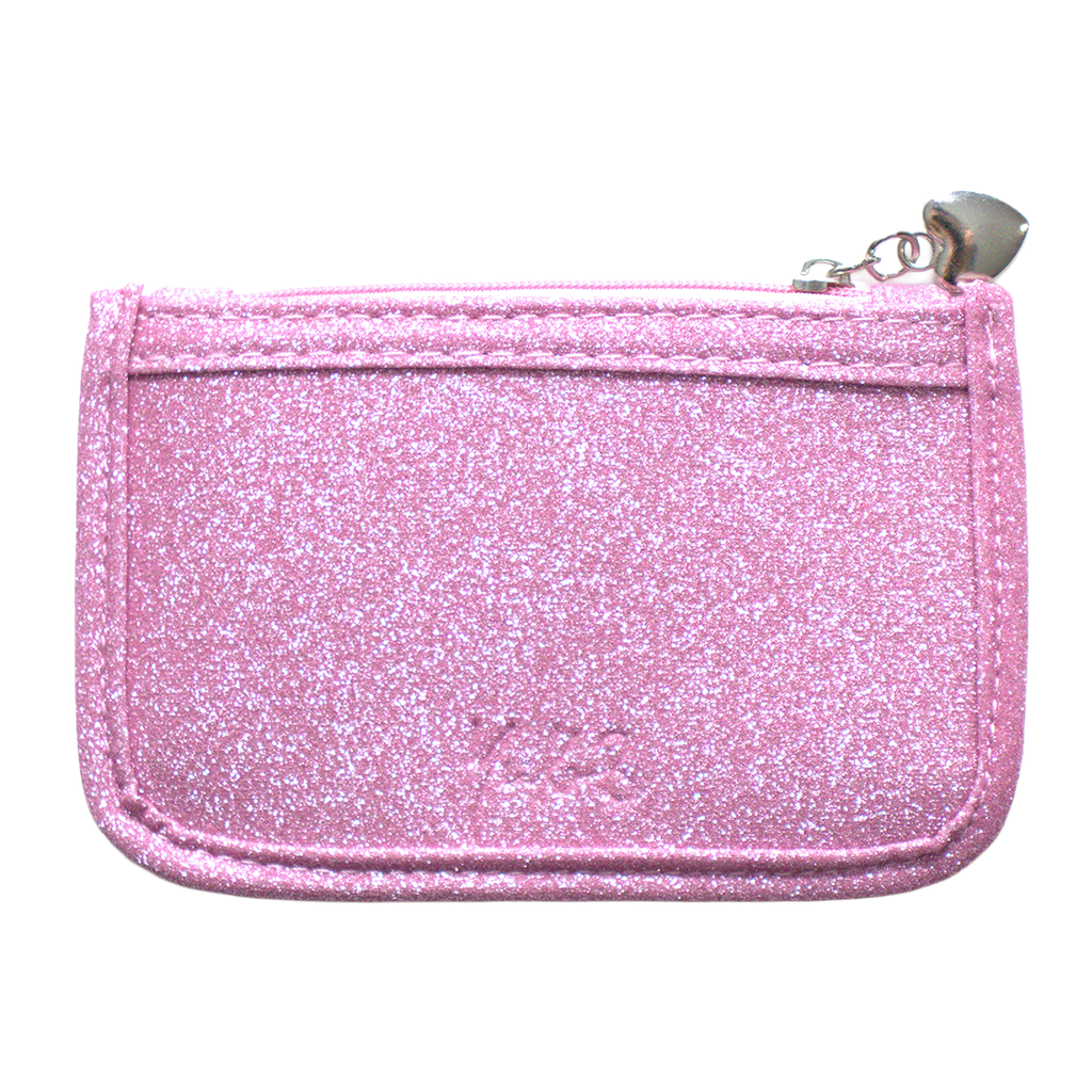 Porte monnaie Moon - Rose glitter