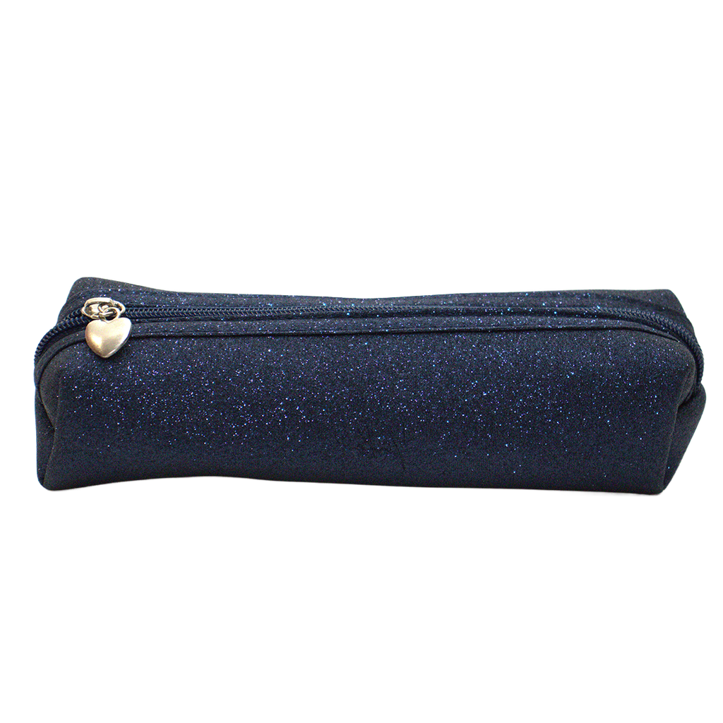 [YB-700-032] Moon Pencil Case - Navy Glitter
