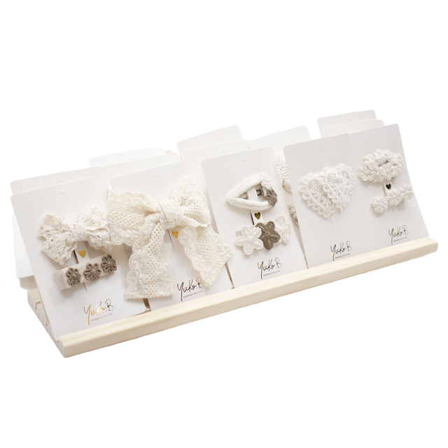 [YB-600-051] Offre 24 barrettes à cheveux collection Bohème et présentoir