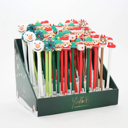 Display of 60 Christmas Pens 