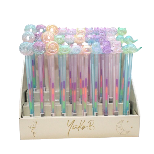 [YB-600-035] Lot de 60 stylos multicolores Magic Glitter