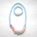 Ensemble collier et bracelet étoile - bleu