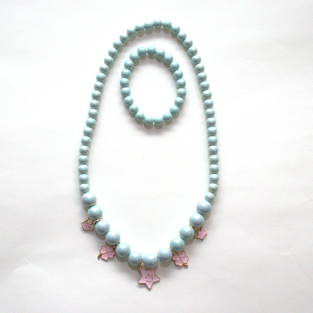 Ensemble collier et bracelet Mila - Menthe