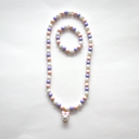 Ensemble collier et bracelet Princesse - Rose