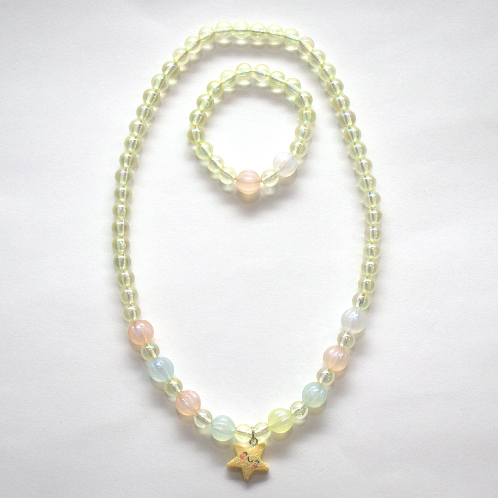Ensemble collier et bracelet Sun Zoa - jaune