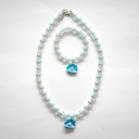 Ensemble collier et bracelet Zoa Treasure - Bleu