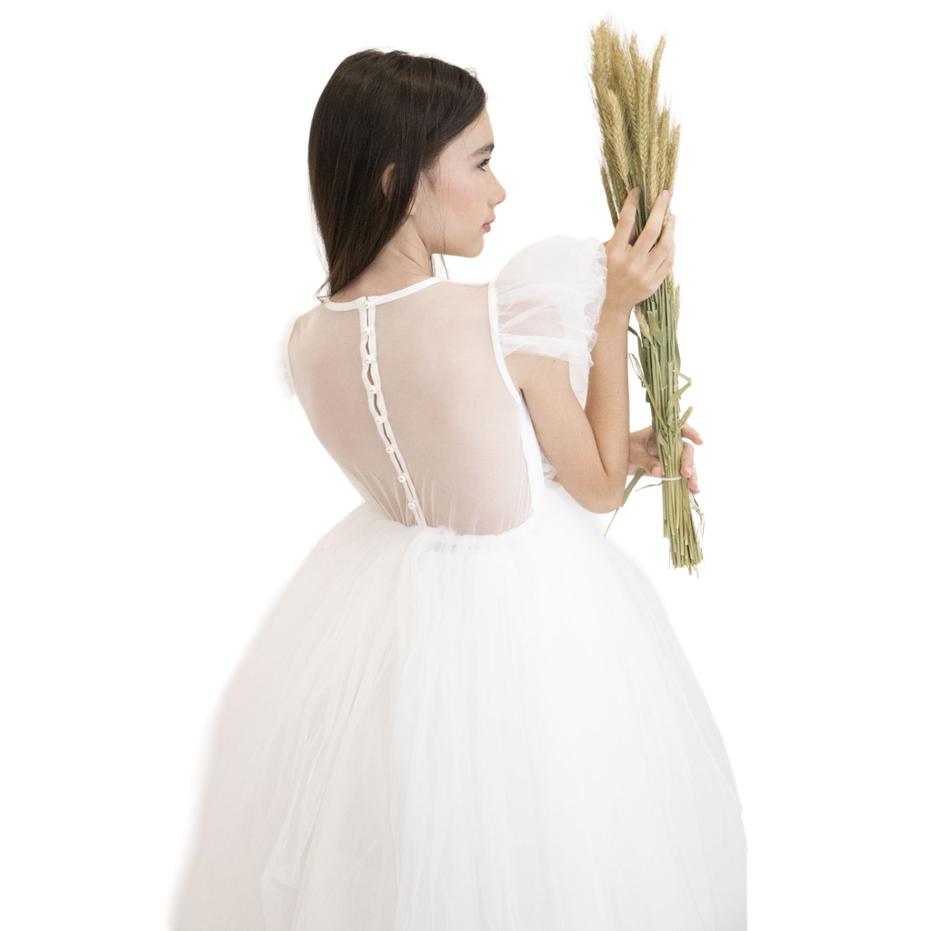 [YB-400-220] Robe CLARA - Blanc - 150cm