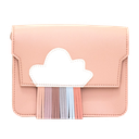 Rainbow shoulder bag - pink