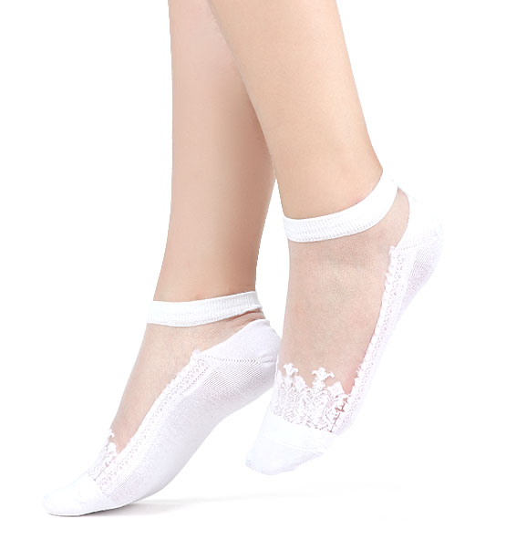 [YB-400-153] Socks- Diva - White
