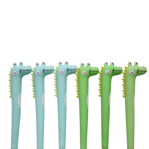 [YB-500-303] Crocodile Pens - 3 green + 3 blue