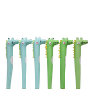 Stylos Crocodile - 3 verts + 3 bleus