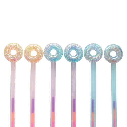 Magic Donut Pens - 2 pink + 2 blue + 2 purple