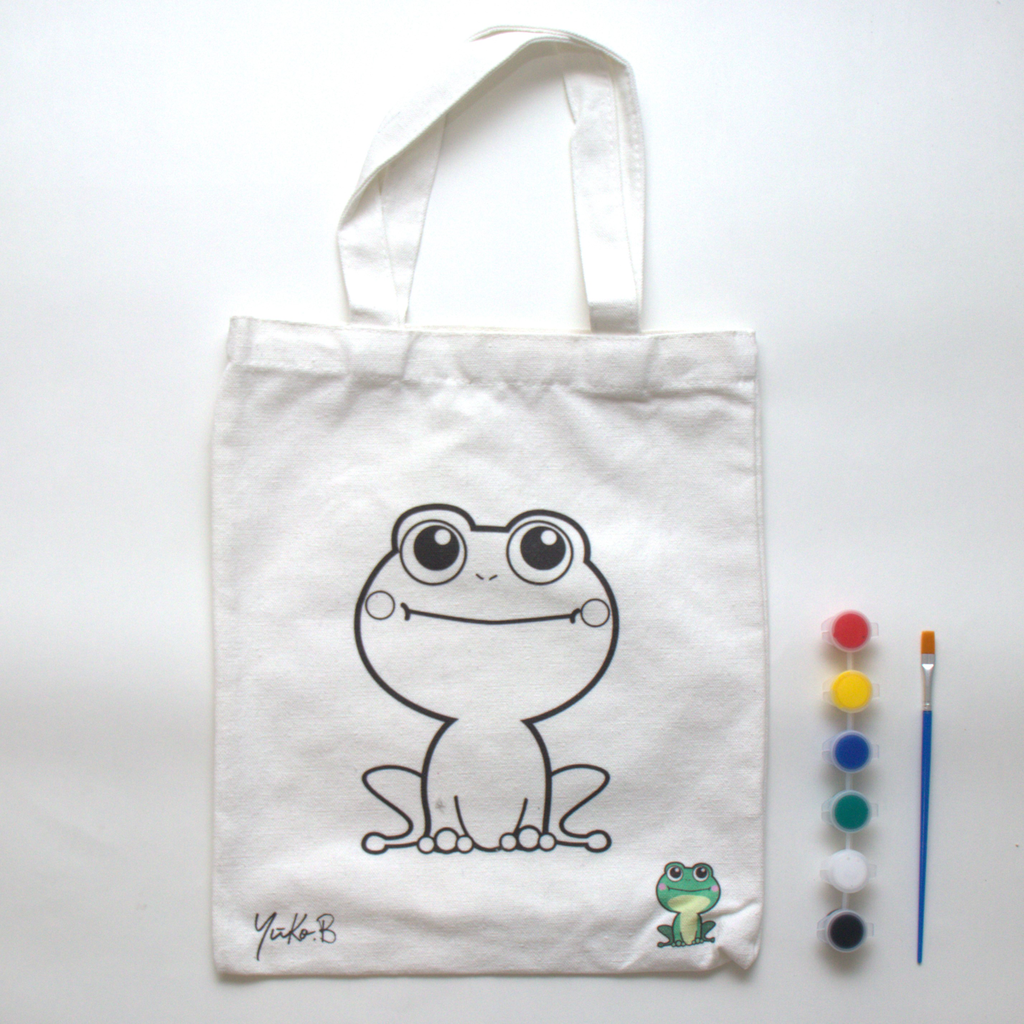 TOTEBAG A PEINDRE - KARL LA GRENOUILLE