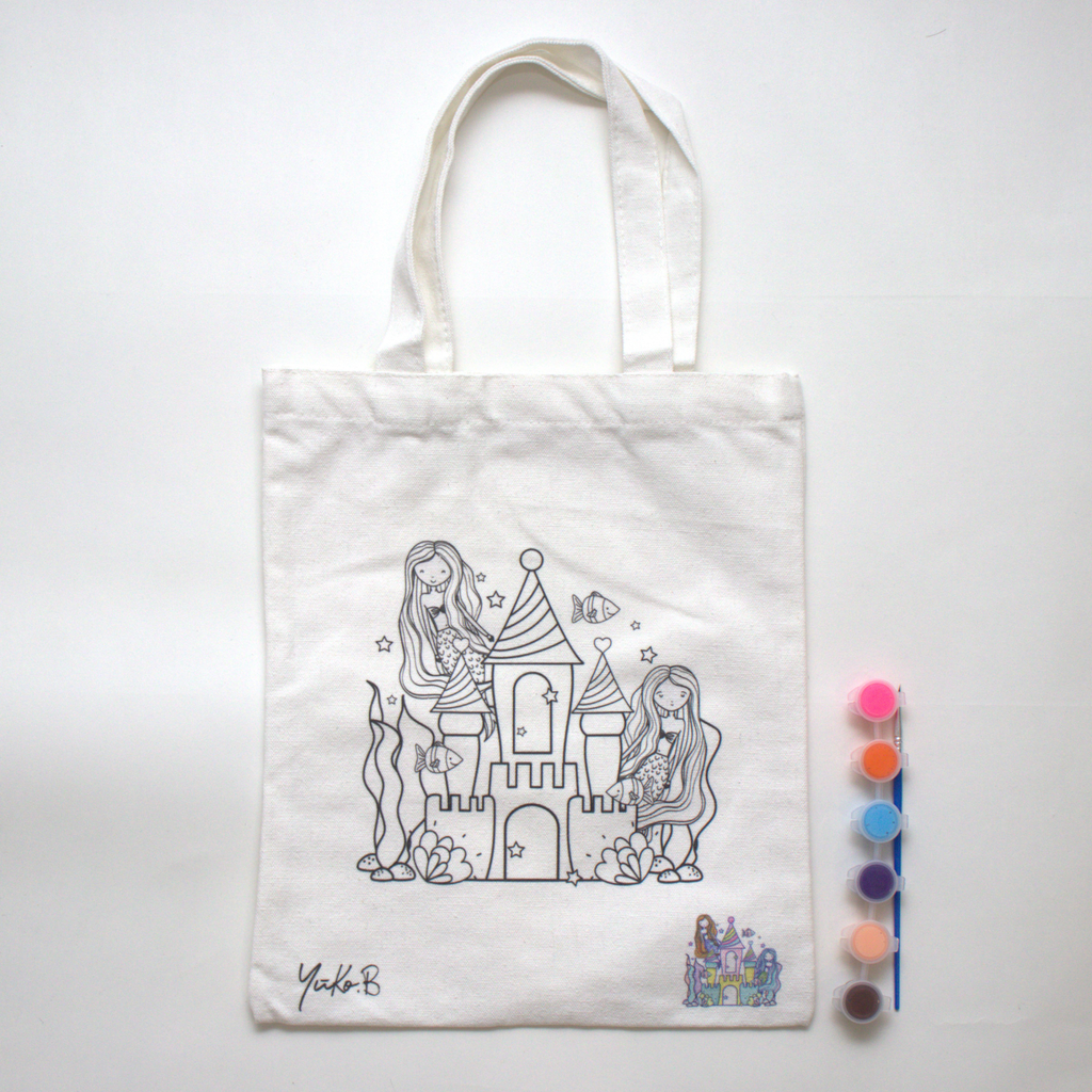 [YB-400-172] TOTEBAG A PEINDRE - SIRENES
